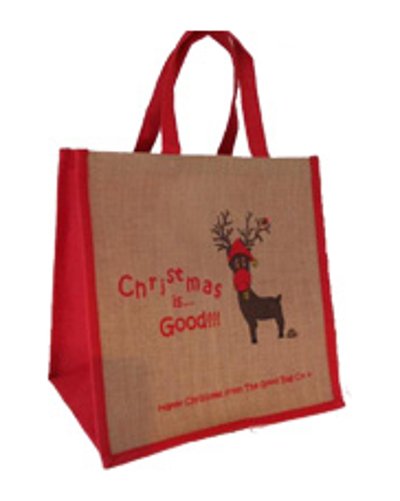 Christmas Reindeer Jute Bag